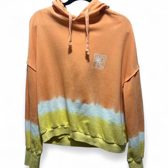 ROXY Orange and Yellow Tie-Dye Hoodie - Picture 2 of 8